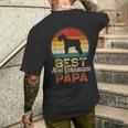 Miglior Papà Minichnauziechnauzer In Miniatura T-shirt da uomo con stampa posteriore Regalos para él