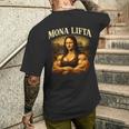 Mona Lifta マッスル モナリザ ジム ユーモア メンズTシャツ バックプリント 彼への贈り物