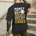 Money Can Buy 野球カード 面白い野球愛好家ファン メンズTシャツ バックプリント 彼への贈り物