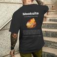 Mookaite ジェムストーンの意味 メンズTシャツ バックプリント 彼への贈り物