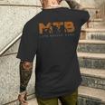 Mtb Life Behind Barsマウンテンバイクシャツ ヴィンテージmtbシャツ メンズTシャツ バックプリント 彼への贈り物
