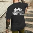 My Other Ride はモトクロス愛好家のためのトライアルバイクでもあります。 メンズTシャツ バックプリント 彼への贈り物