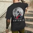 Nasa アルテミスiiミッション月 メンズTシャツ バックプリント 彼への贈り物