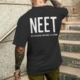 Neetネット 教育・雇用・トレーニングなし メンズTシャツ バックプリント 彼への贈り物