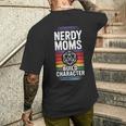 Nerdy Moms Build Character Rpg Fantasy Game Lover Men's T-shirt Back Print Funny Gifts
