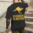 No Kangaroos In Austria メンズTシャツ バックプリント 彼への贈り物