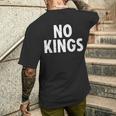 No Kings メンズTシャツ バックプリント 彼への贈り物