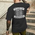 No Place For Hate Facism Racism 平等人権 メンズTシャツ バックプリント 彼への贈り物