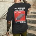 One Person Can Make A Difference Tiananmen タンクマン メンズTシャツ バックプリント 彼への贈り物