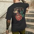 Panther Rose アメリカントラディショナルタトゥーインク オールドスクール メンズTシャツ バックプリント 彼への贈り物