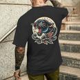 Panther トラディショナル タトゥー アーティスト インク入り タトゥー入り メンズTシャツ バックプリント 彼への贈り物