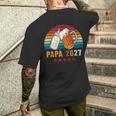 Papà 2027 Futuro Papà Giovane Papà Diventi Papà T-shirt da uomo con stampa posteriore Regalos para él