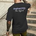 Papacito La Leggenda Latino Padrepagnolo Umorismo Messicano Papà T-shirt da uomo con stampa posteriore Regalos para él