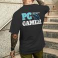 Pc Gamer コンピューターゲームギフト マウスゲーマー用 メンズTシャツ バックプリント 彼への贈り物