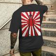 Pilot Plane Airport Air Traffic Controller Risingun Flag メンズTシャツ バックプリント 彼への贈り物