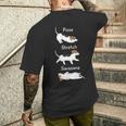 Posetretchavasanaジャック・ラッセル・テリア犬 長袖tシャツ メンズTシャツ バックプリント 彼への贈り物