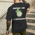Pretend I Am A Cantaloupe メロン コスチューム マスクメロン メンズTシャツ バックプリント 彼への贈り物