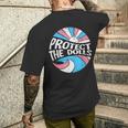 Protect The Dolls、トランスジェンダーlgbt、トランスジェンダーの権利 メンズTシャツ バックプリント 彼への贈り物