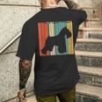 Schnauzer シュナウザー メンズTシャツ バックプリント 彼への贈り物