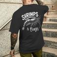 Shrimps Is Bugs Memeeafood Lovers ファン メンズTシャツ バックプリント 彼への贈り物