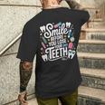 Smile Before You Lose Your Th 歯医者のジョーク メンズTシャツ バックプリント 彼への贈り物