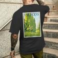 St ニコラス騎士 城 ジュスト王国 歴史兵士 メンズTシャツ バックプリント 彼への贈り物