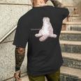 Sukozuwari スコティッシュフォールド スコ座り おじさん もふもふ かわいい 愛猫 メンズ レディース キッズ メンズTシャツ バックプリント 彼への贈り物