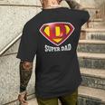 Super Dad Happy Father's Day Best Father メンズTシャツ バックプリント 彼への贈り物