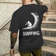 Surfing Waveurf メンズTシャツ バックプリント 彼への贈り物