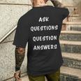 Think Bemart 質問、質問、回答 メンズTシャツ バックプリント 彼への贈り物