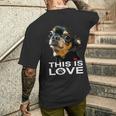 This Is Love And Tan チワワ犬 長袖tシャツ メンズTシャツ バックプリント 彼への贈り物