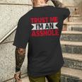 Trust Me I'm An Asshole メンズTシャツ バックプリント 彼への贈り物