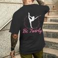 Be Twirly-Twirler バトントワリング メンズTシャツ バックプリント 彼への贈り物