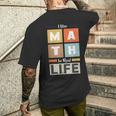 I Use Math In Real Life 面白い 数学者 先生 学生 メンズTシャツ バックプリント 彼への贈り物