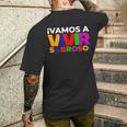 Vamos Aivirabroso Frase フランシア・マルケス メンズTシャツ バックプリント 彼への贈り物