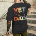 Veterinario Papà Medicoeterinario T-shirt da uomo con stampa posteriore Regalos para él