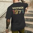 Vintage 1971 50Th Birthday メンズTシャツ バックプリント 彼への贈り物