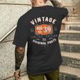 Vintage 1983 ヴィンテージ 1983年生まれ 39歳の誕生日ギフトアイデア 39歳 メンズTシャツ バックプリント 彼への贈り物