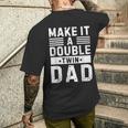 Vintage Make It A Double Twin Dad Festa Del Papà T-shirt da uomo con stampa posteriore Regalos para él