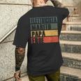 Vintage Marito Papà Elettricista Eroe Papà Elettricista T-shirt da uomo con stampa posteriore Regalos para él