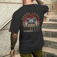 Vintage Retro Papà Livellobloccatoideo Gamer Gaming Papà T-shirt da uomo con stampa posteriore Regalos para él