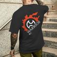 Warrior For Warriors Of Light & Darkness メンズTシャツ バックプリント 彼への贈り物