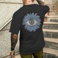 Weirdcore ひまわり目 ドリームコア 美学 メンズTシャツ バックプリント 彼への贈り物