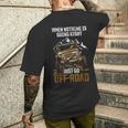 When Nothing Is Going Right Just Go Off Road メンズTシャツ バックプリント 彼への贈り物