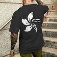 Wilted Bauhinia Flag 2019 香港抗議 メンズTシャツ バックプリント 彼への贈り物