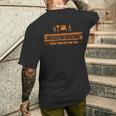 Woodworking There's No App丸ノコ ジグソー 木工細工 メンズTシャツ バックプリント 彼への贈り物
