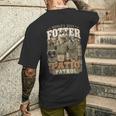 Worlds Best Fotter パティオ パトロール 裏庭 カワウソ しゃれ 誕生日 長袖tシャツ メンズTシャツ バックプリント 彼への贈り物