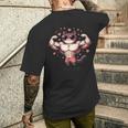 【面白tシャツ】マッチョ猫 面白い おもしろ 服 ネタ メンズTシャツ バックプリント 彼への贈り物