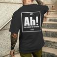 おったま Ah 元素デザイン おもしろ理系 サプライズ要素 42 ナンバー グラフィック 長袖tシャツ メンズTシャツ バックプリント 彼への贈り物