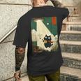 おもしろい 日本猫誘拐 エイリアン Ufo ギター ウクレレ 音楽 メンズTシャツ バックプリント 彼への贈り物